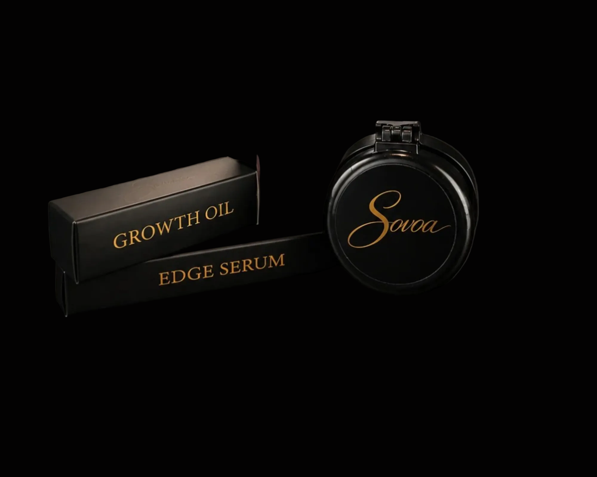 Sovoa Beauty Growth Oil, Edge Serum and Mirror